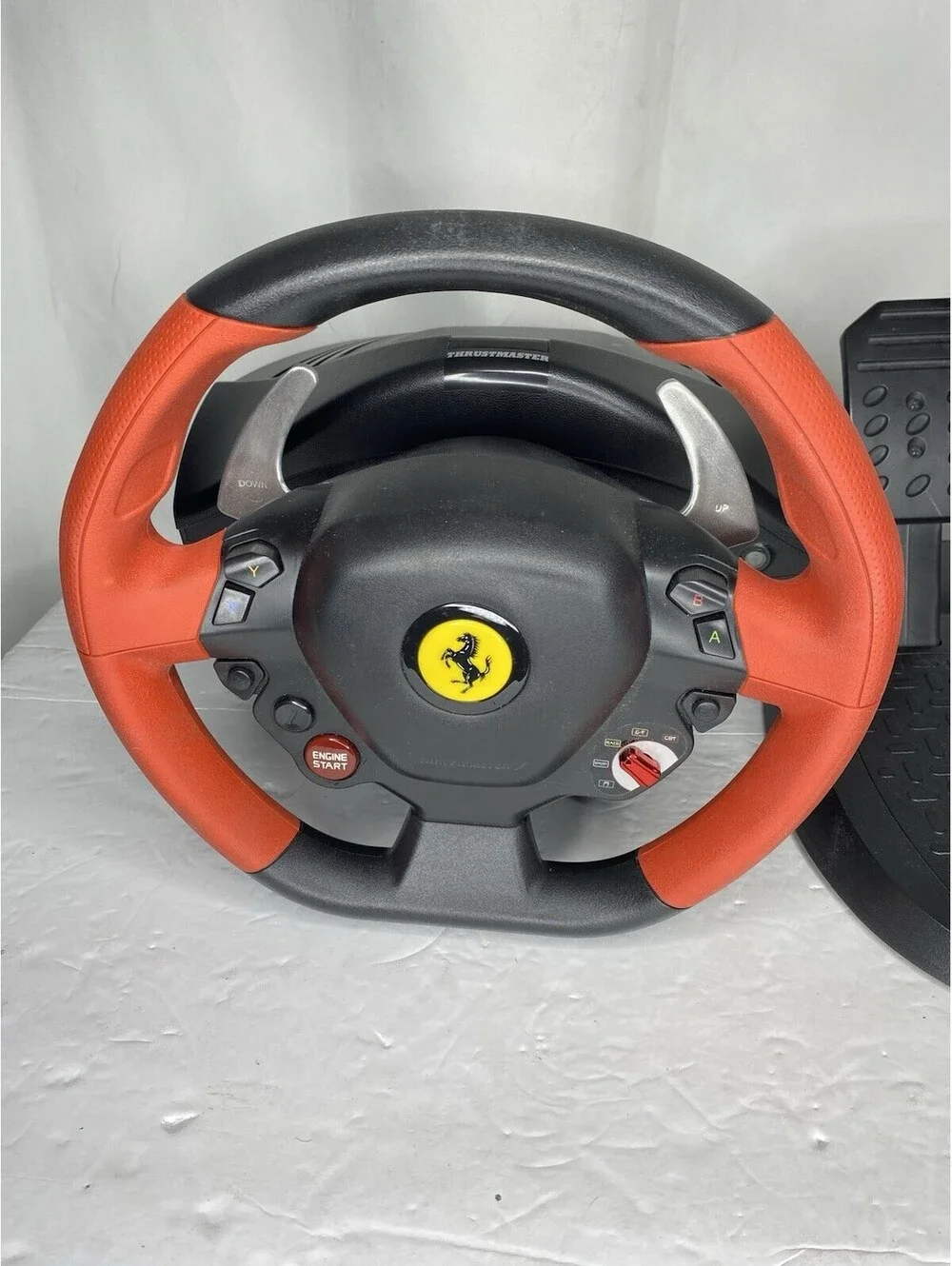 Thrustmaster Ferrari 458 Spider Xbox One Gaming Racing Steering Wheel & Pedals